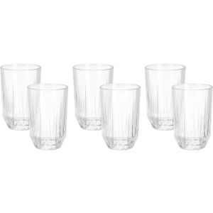 Pasabahce Glass Cups Set, 6 Pieces, 350 ml - Clear