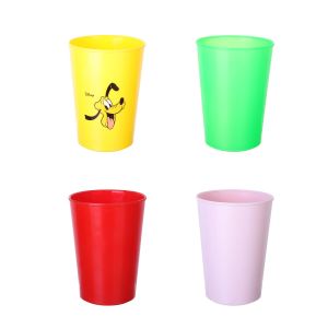 Max Plast Plastic Cups Set for children, 4 pieces - Multicolor