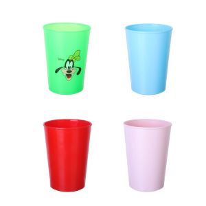 Max Plast Plastic Cups Set for children, 4 pieces - Multicolor