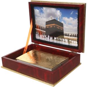 Quran Kareem Wood Box, 30×23 cm - Gold