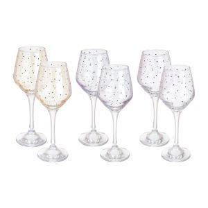 Bohemia Glasses Set, 270 ml, 6 Pieces - Multicolor