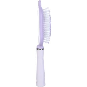 Falmer Plastic Oval Hair Brush, Rear View Mirror, 24.5×6.5 cm - Mauve