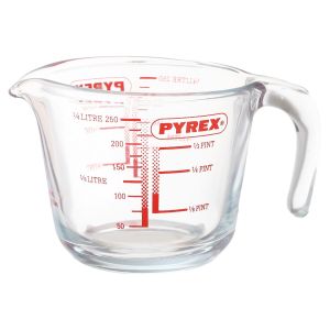 Pyrex Thermal Glass Measuring Cup With Small Handle, 250 Ml - Clear