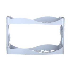 LYTH Plastic Kitchen Organizer, 2 Floors, 42×14 cm - Grey