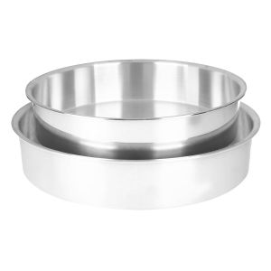 Aboud Aluminum Oven Trays Set, 2 Pieces - Silver