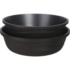 Kazan Granite Oven Tray Set, 2 Pieces - Black