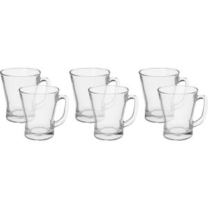 Blink Max Glass Mug Set, 6 Pieces, 230 ml - Clear
