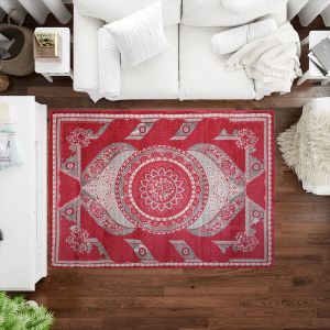 Clara Polypropylene Carpet, 160×220 cm, 6.1 Kgm - Fuchsia Grey
