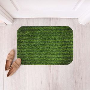 دواسة باب بلاستيك شكل نجيل رياضي، 50×80 سم - اخضر