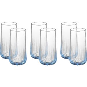 Pasabahce Glass Cups Set, 6 Pieces, 360 ml - Clear