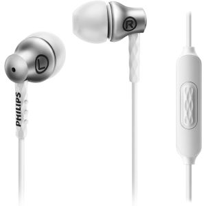 Philips SHE8105-SL In-Ear Headphones, Size 8.6mm - White