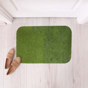 دواسة باب بلاستيك نجيل لاند سكيب، 48×78 سم - اخضر