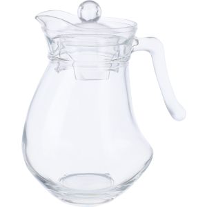 Luminarc Glass Jug, 1.3 Litres, with Plastic Lid - Clear