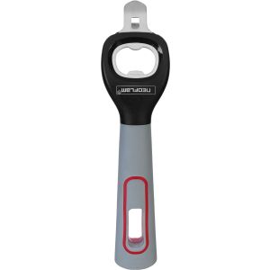 Neoflam Stainless Steel Bottle Opener, Silicone Handle, 20 cm - Black Grey