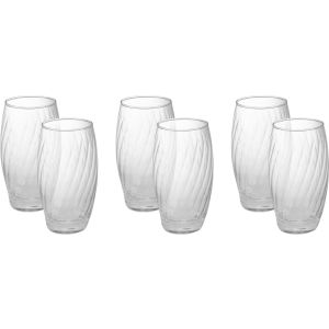 Pasabahce Glass Juice Cup Set, 6 Pieces, 500 ml - Clear