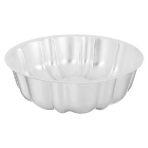 Al Ahram Aluminum Deep Cake Mold, 28 cm - Silver