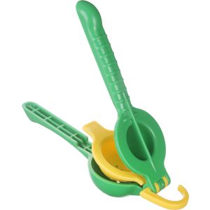Plastic Lemon and Orange Squeezer, 22 cm - Green Yellow