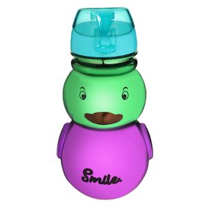 Donald Duck-Shaped Children'S Water Bottle With Straw, 880 ml - Multicolor