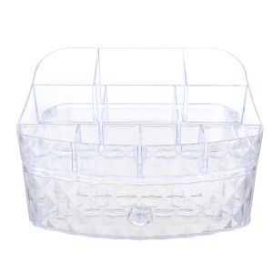 Acrylic Lyth Plast Makeup Organizer, 10 Eyes, 26×20 cm - Clear