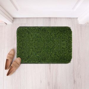 دواسة باب بلاستيك شكل نجيل رياضي، 50×80 سم - اخضر
