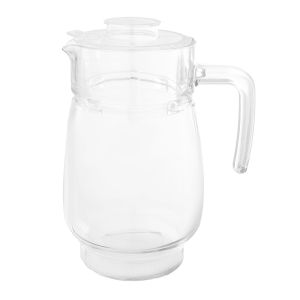 Luminarc Glass Flask With Acrylic Lid, 1.6 Liters - Clear