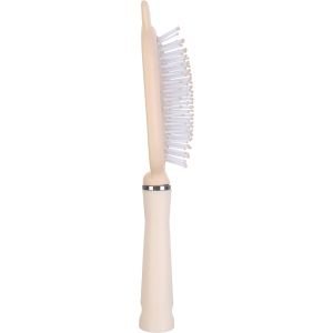 Falmer Plastic Oval Hair Brush, Rear View Mirror, 24.5×6.5 cm - Light Beige
