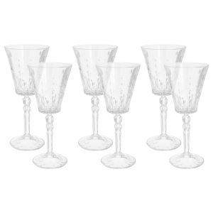 Rcr Marilyn Crystal Glass Cups Set, 6 Pieces, 260 ml - Clear
