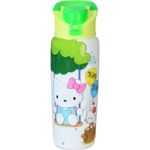 Winner Plast Plastic Sports Water Bottle for Kids, 640 ml, with Squeeze Cap - Light Green