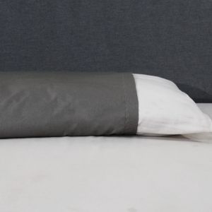 كيس مخدة قطن فوربد، 120×45 سم، 300 جرام - رمادي