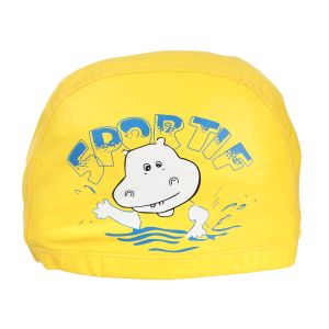Silicon Swimming Cap For Children, 23 cm - Yellow
