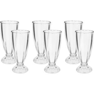 Riena mora Glass Cups Set, 6 Pieces, 342 ml - Clear