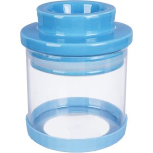 Olala Thermal Glass Jar, Porcelain Lid, 500 ml - Light Blue Clear
