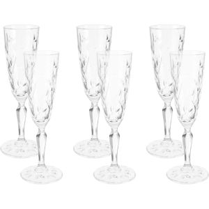 RCR Glass Cups Set, 6 Pieces, 160 ml - Clear
