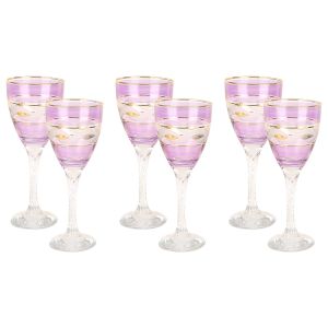 Bohemia Glasses Set, 6 Pieces - Multicolor