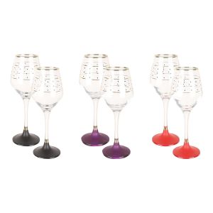 Bohemia Glasses Set, 6 Pieces - Multicolor