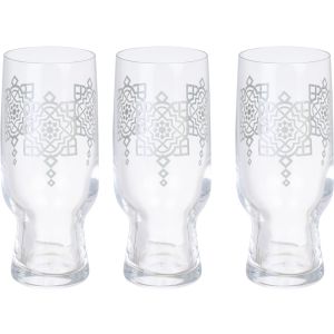 Dimlaj Glass Cup Set, 3 Pieces, 250 ml - Clear
