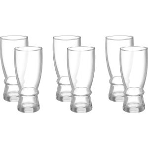 Ocean Glass Juice Cup Set, 6 Pieces, 375 ml - Clear