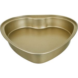 Rocky Teflon Cake Mold, Heart Shaped, 26 cm - Copper