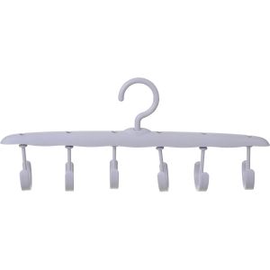 Plastic Scarf Hanger, 6 Hooks, 37 cm