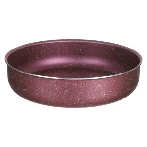 Nouval Granite Round Oven Tray, 28 cm - Mauve