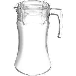 Pasabahce Glass Jug, with Acrylic Lid, 1400 ml - Clear