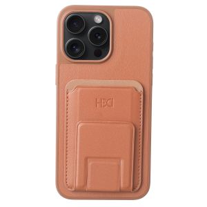 HDD Protective Cover with Fixed Card Holder, Compatible with Fixed iPhone 15 Pro Max - Brown
