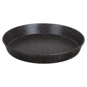 Nouval Granite Round Oven Pizza Pan, 28 cm - Black