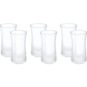 Pasabahce Glass Juice Cup Set, 6 Pieces, 345 ml - Clear