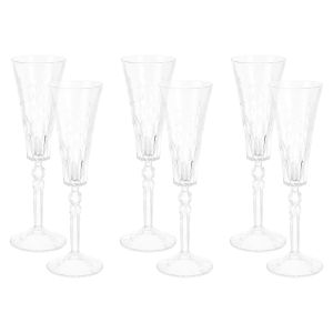 RCR Marilyn Glass Cups Set, 6 Pieces, 170 ml - Clear