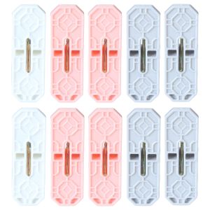 Plastic Clothes Peg Set, 10 Pieces, 6 cm - Multicolor