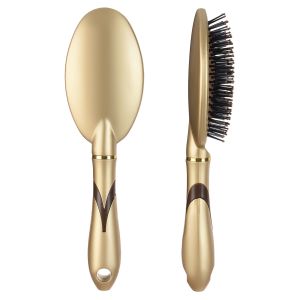 Home Oval Hair Brush, 25 cm - Gold