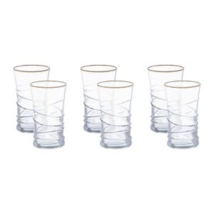 Lava Cup Set, 6 Pieces - Clear