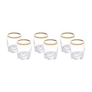 Lav Glass Coffee Cup Set, 6 Pieces - Clear