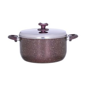 Nouval Granite Pot, 26 cm - Brown